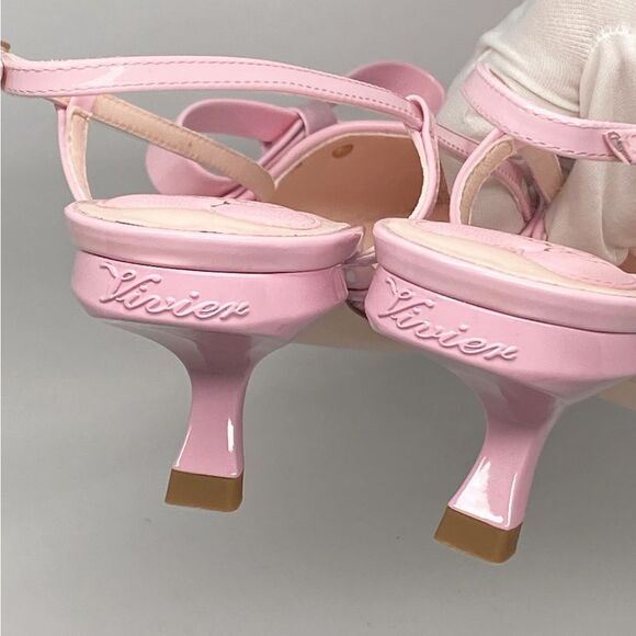 Roger Vivier Virgule Bow Comma-Heel Slingback Pumps size 37.5 - Picture 12 of 16